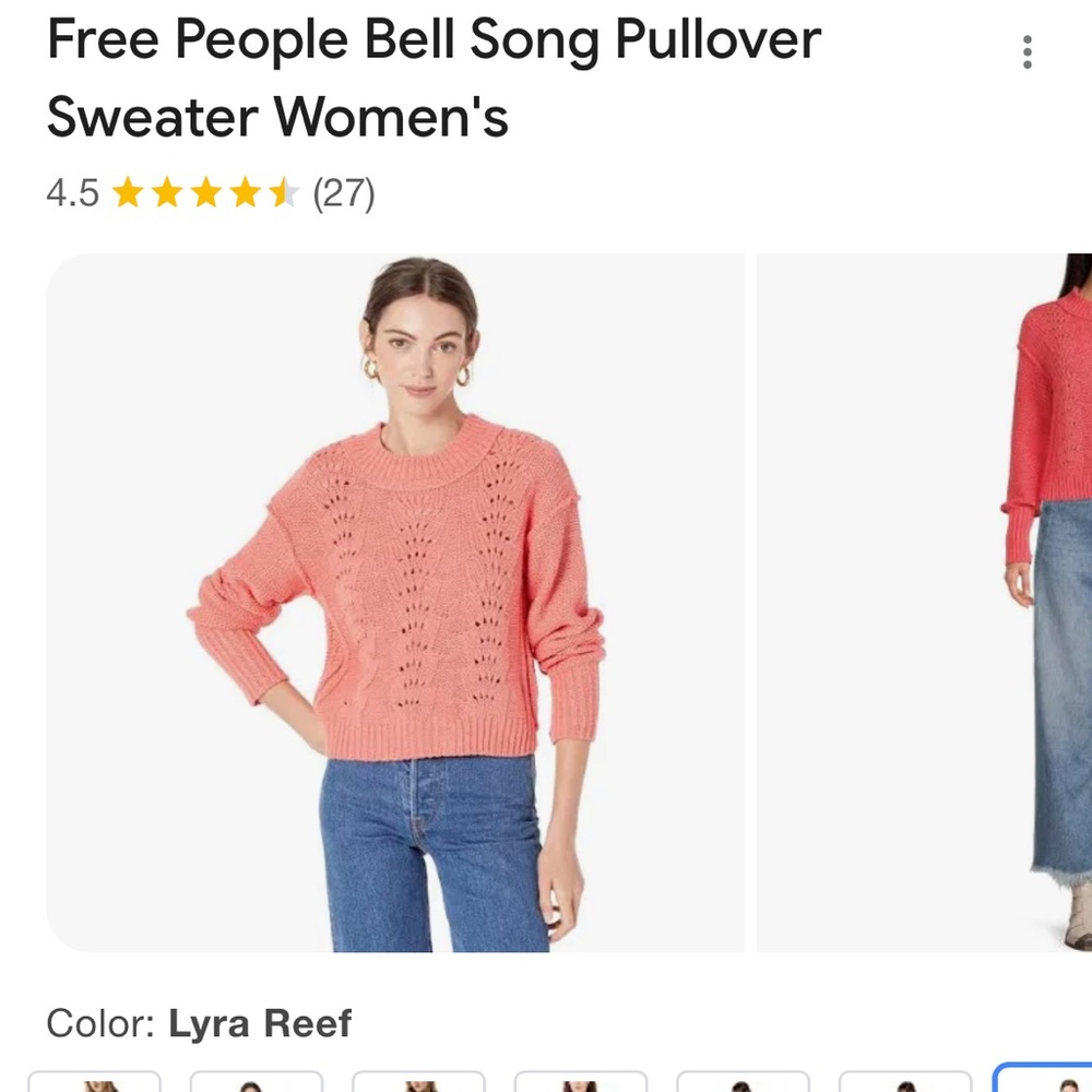 Free People Bell Song Pullover Sweater Size Small, NWT - Picture 3 of 14